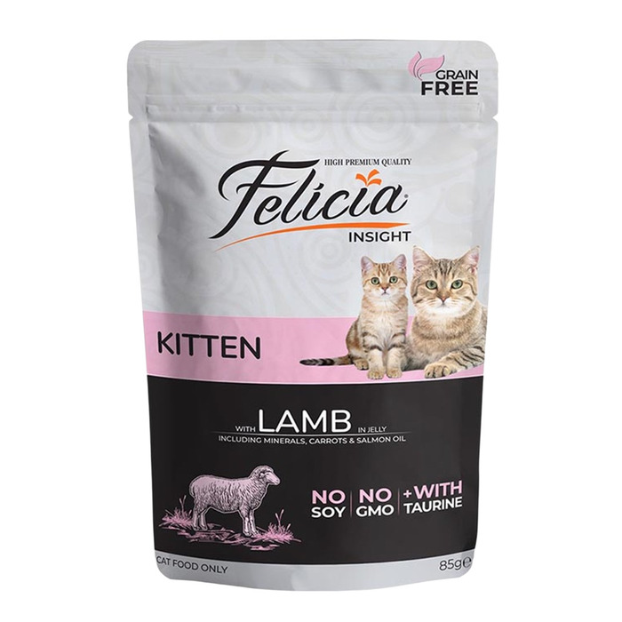Tahılsız Kuzu Etli Pouch Yavru Kedi Konservesi 85 gr