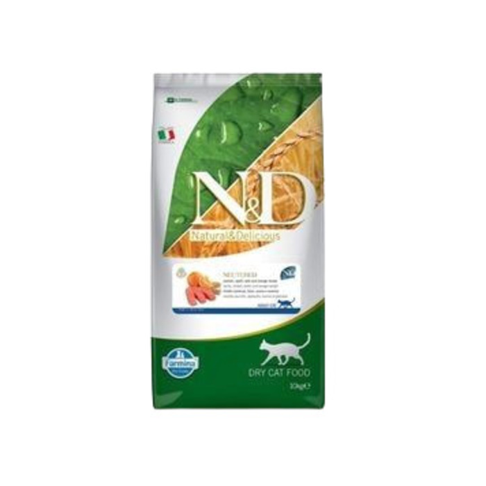 Düşük Tahıllı Somonlu Kısırlaştırılmış Kedi Maması 10 Kg