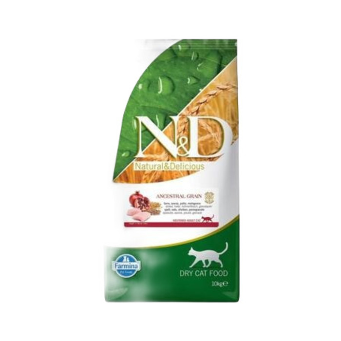 Tavuklu Ve Narlı Düşük Tahıllı Kısırlaştırılmış Kedi Maması - 10 Kg