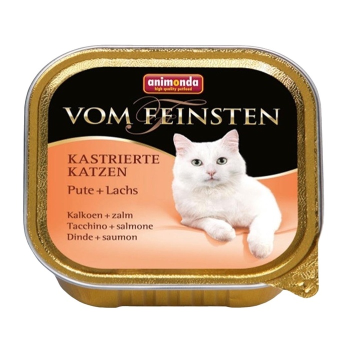 Hindi Etli Ve Somonlu Kısırlaştırılmış Kedi Konserve Maması 100 Gr