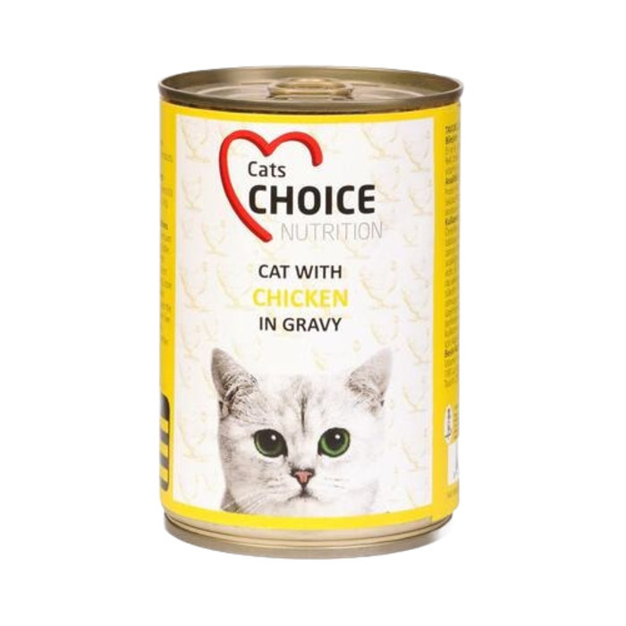 Tavuklu Kıyılmış Pate Konserve Kedi Maması 400gr