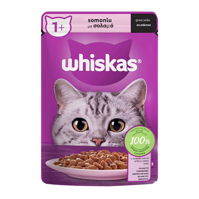 Pouch Sos İçinde Somonlu Yetişkin Kedi Konservesi 85 Gr
