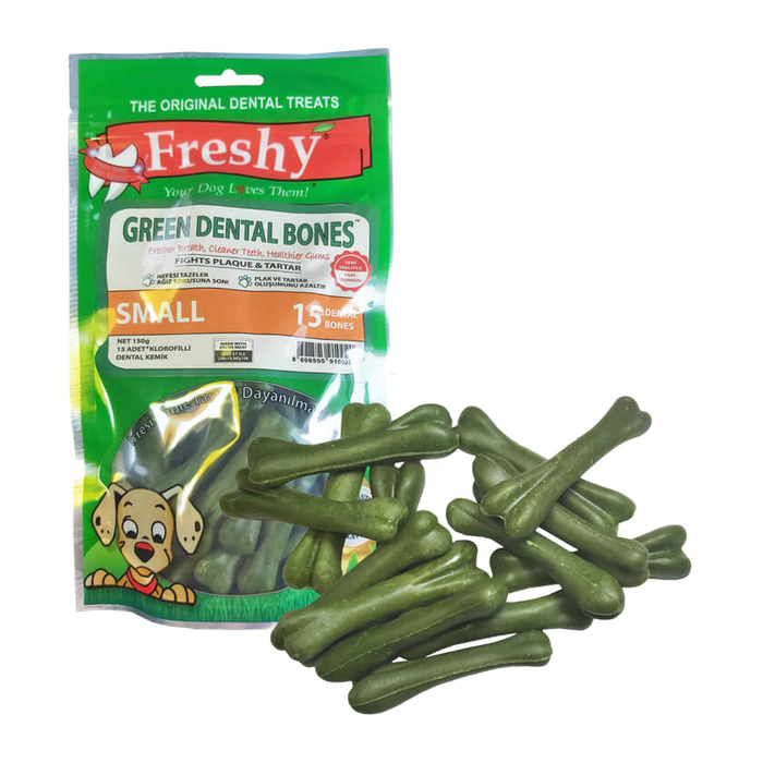 Small Boy Green Dental Bones 15'li Kemik