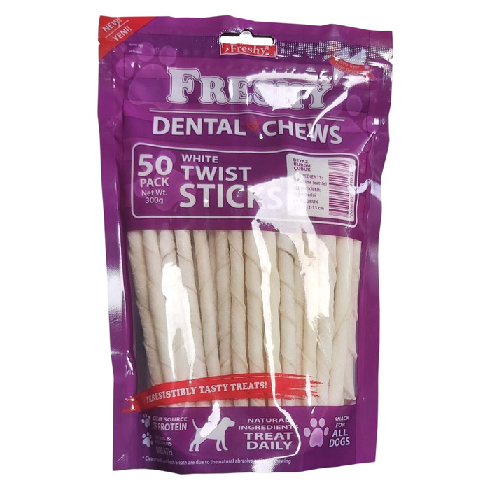 Dental Twists Sütlü Burgu Çubuk 50'Li Maxi Paket
