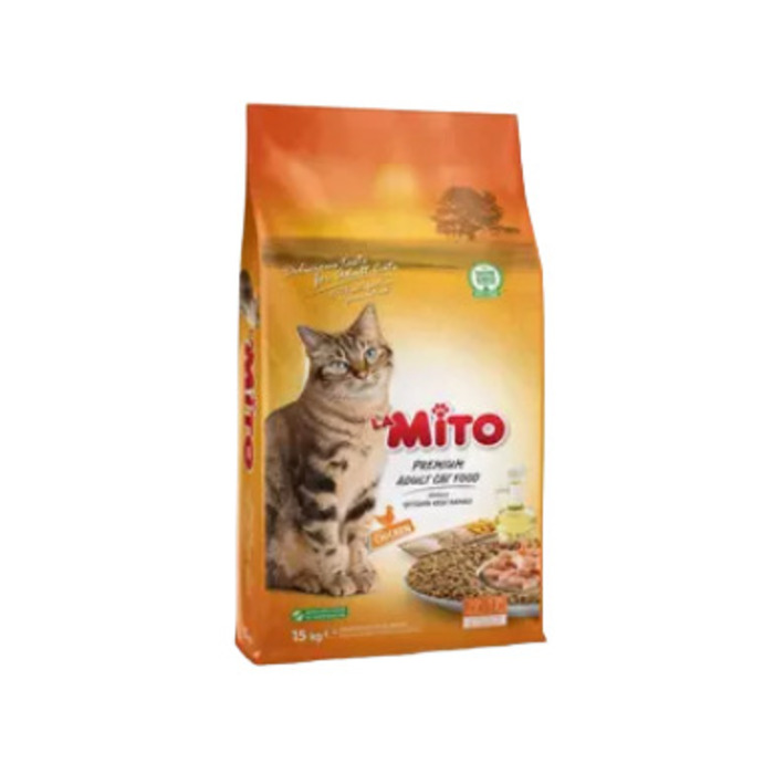 Mito Adult Cat TavukLu Yetişkin Kedi Maması 15 Kg