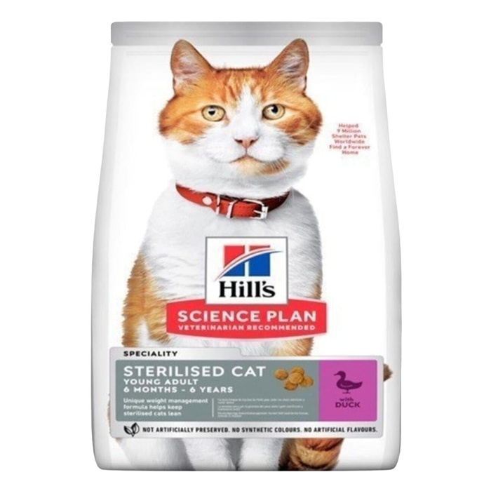 Hill's Science Plan Genç Yetişkin Ördekli Kısır Kedi Maması 1,5 Kg