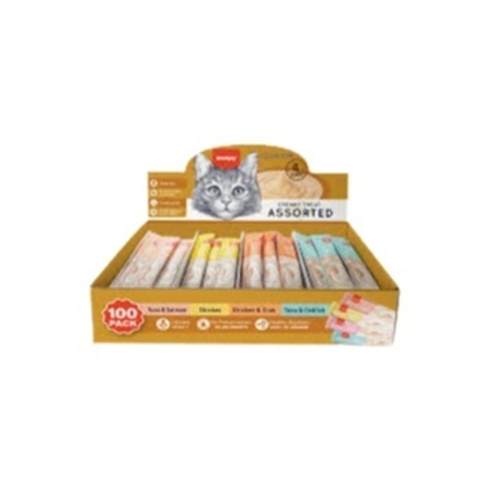 Karışık 4 Lezzet Krema Kedi Ödülü 100'lü