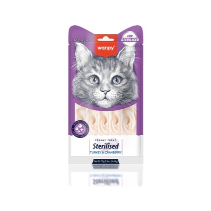 Hindi & Kızılcıklı Sterilezed Kedi Ödülü 70 Gr