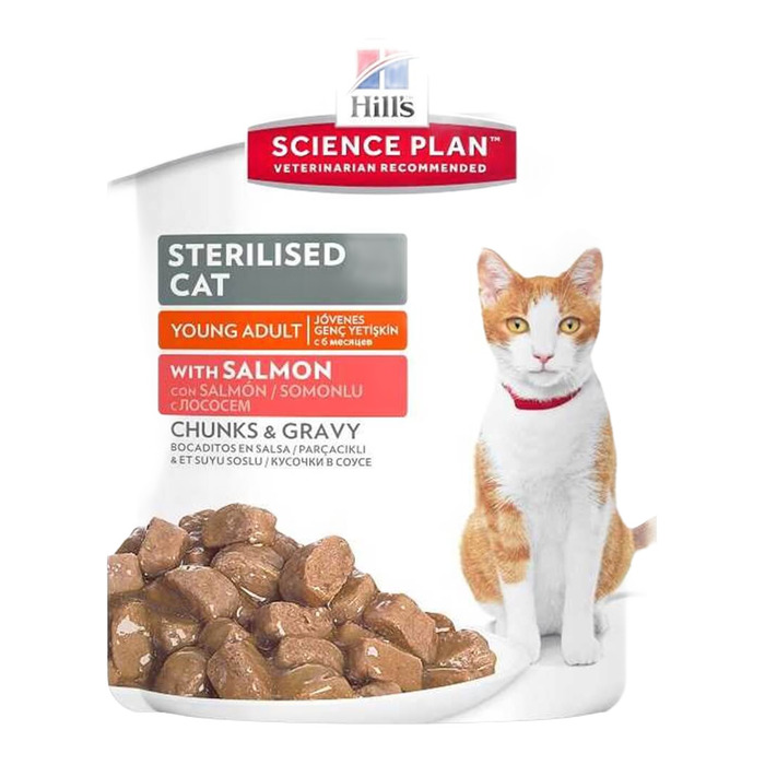 Chunks & Gravy Somonlu Kısırlaştırılmış Kedi Konservesi 85 Gr