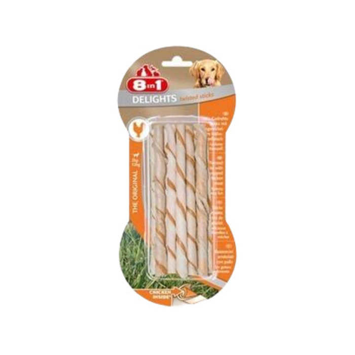 Delights Twisted Sticks Tavuklu Köpek Ağız Bakım Çubuğu 10'lu 55 gr