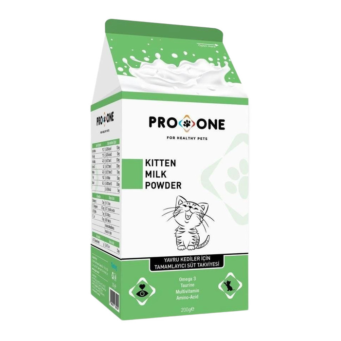 Kitten Milk Powder Yavru Kediler İçin Tamamlayıcı Süt Takviyesi 200 gr