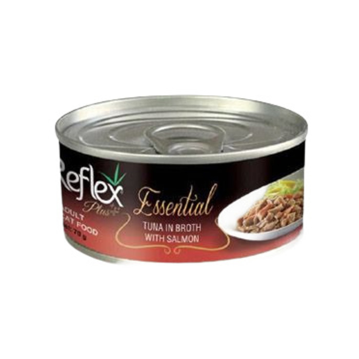 Reflex Plus Essential Ton Balıklı ve Somonlu Yetişkin Kedi Konserve Maması 70 gr