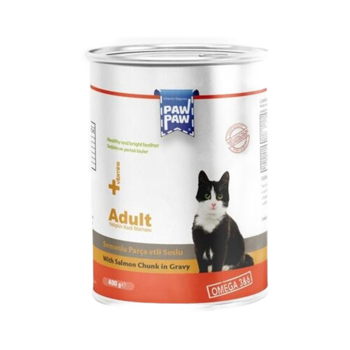 Somon Balıklı Gravy Kedi Konserve 400 Gr