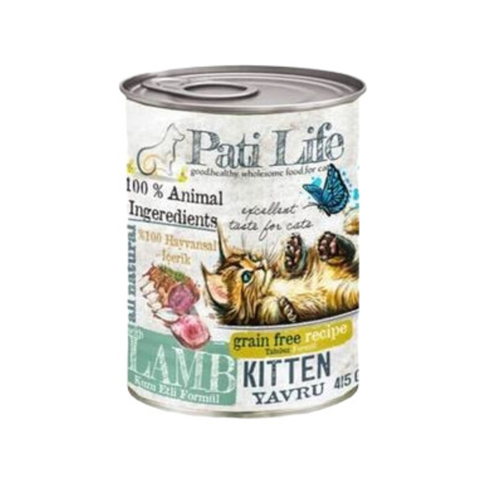 Kuzu Etli Yavru Kedi Konserve Maması 415 Gr