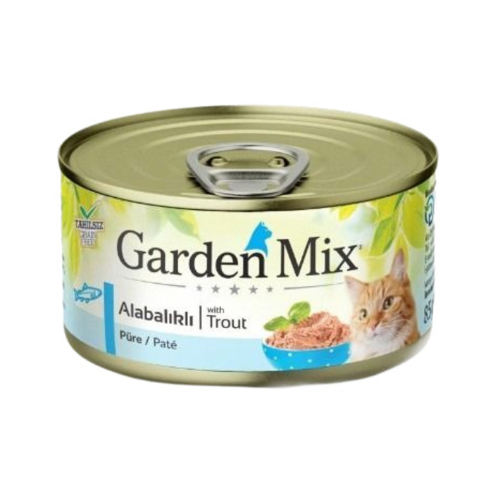 Gardenmix Kıyılmış Alabalıklı Tahılsız Konserve Kedi Maması