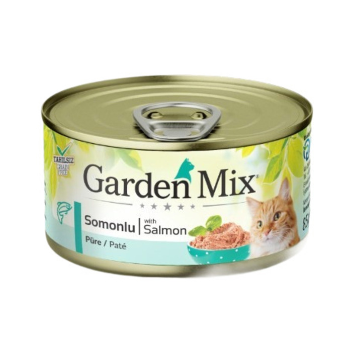 Gardenmix Kıyılmış Somonlu Tahılsız Konserve Kedi Maması