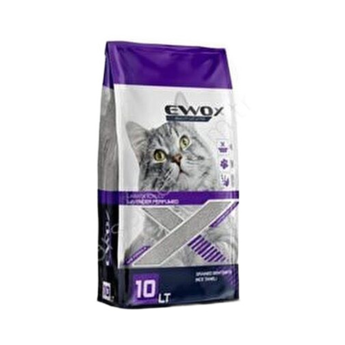 EWOX LAVANTA KOKULU İNCE TANELİ 10 LT KEDİ KUMU