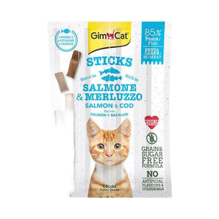 GİM CAT SOMON VE MORİNA BALIKLI STİCKS 20 GR