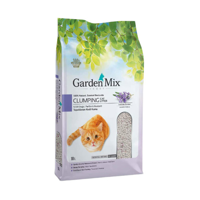 Garden Mix İnce Taneli Bentonit Lavantalı Kedi Kumu (10 L)