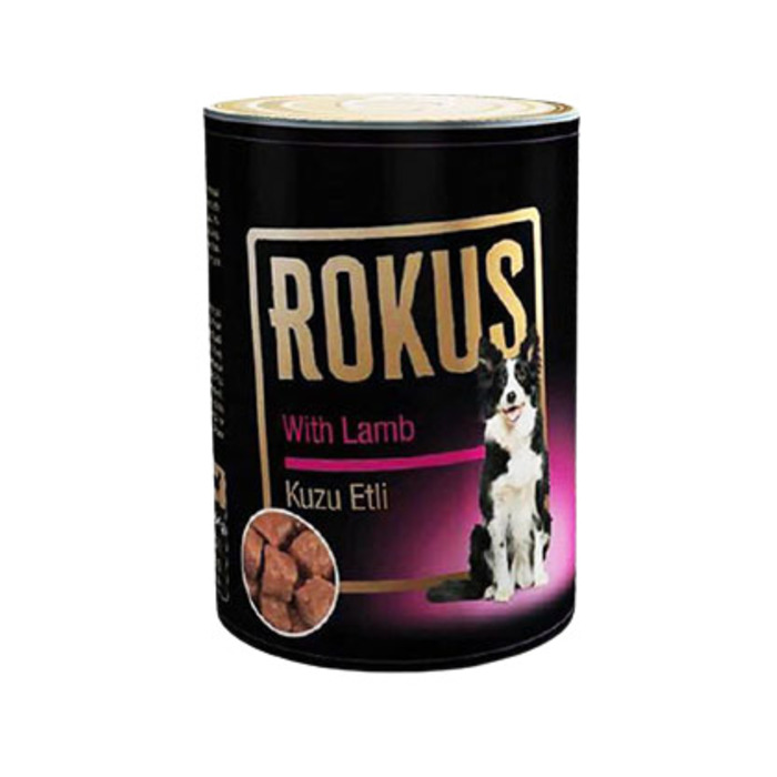 ROKUS KUZU ETLİ KÖPEK YAŞ MAMASI 410 GR