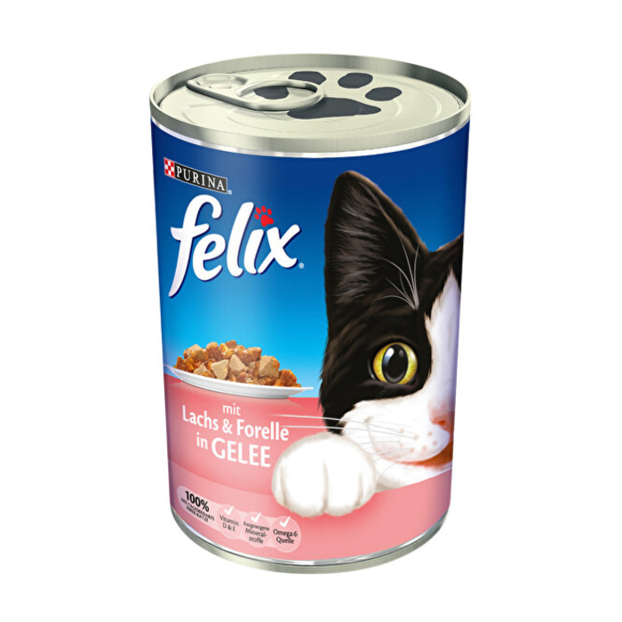 Kedi Maması Somonlu Konserve 400 Gr