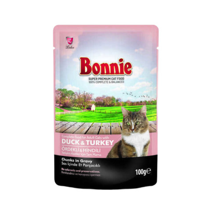 Ördekli Ve Hindili Pouch Jelly Kedi Konserve 85 gr
