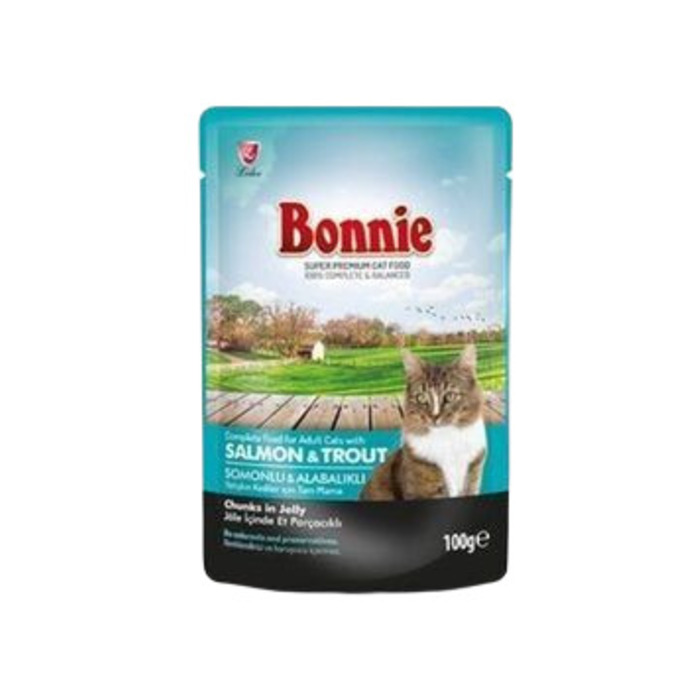 Somonlu Alabalıklı Pouch Jelly Yetişkin Kedi Konserve Maması 85 gr