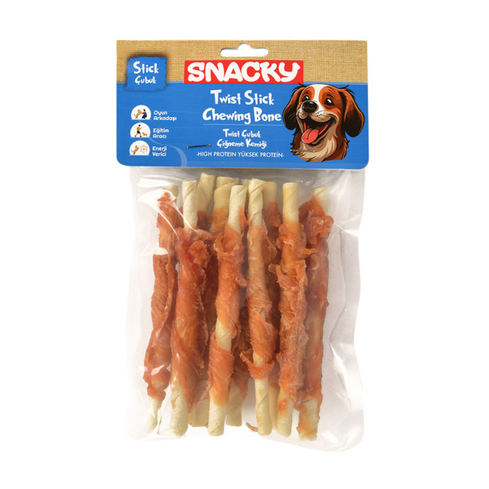 T. Tavuk Sargılı Çubuk Köpek Ödül 13 Cm 100 Gr