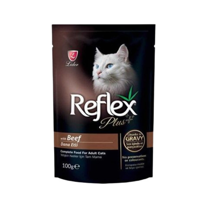 Reflex Plus Biftekli Gravy Soslu Pounch Kedi Konservesi 100 Gr