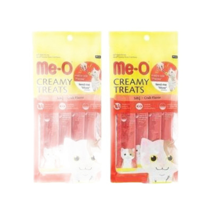 Me-o Creamy Yengeç Etli Yaş Kedi Ödül Maması 15 gr 4lü 2 Adet
