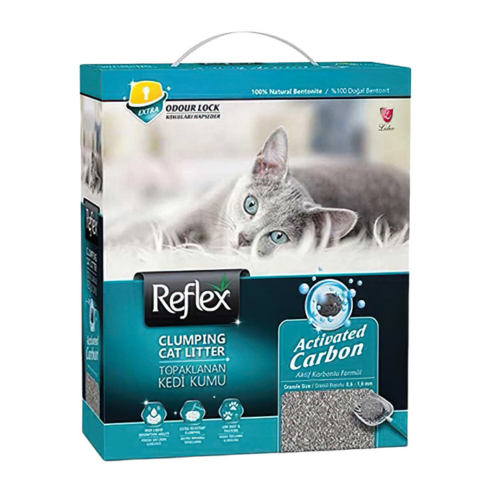 Hassas Kediler İçin Parfümsüz Aktif Karbonlu Topaklanan Kedi Kumu 10 Lt