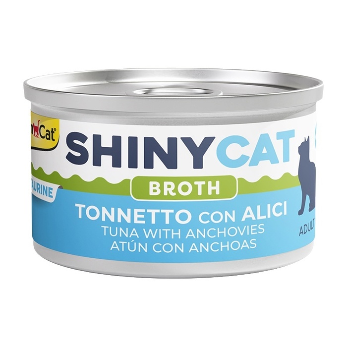 Shinycat Broth Sos İçinde Ançüezli & Ton Balıklı Konserve Kedi Maması 70 Gr