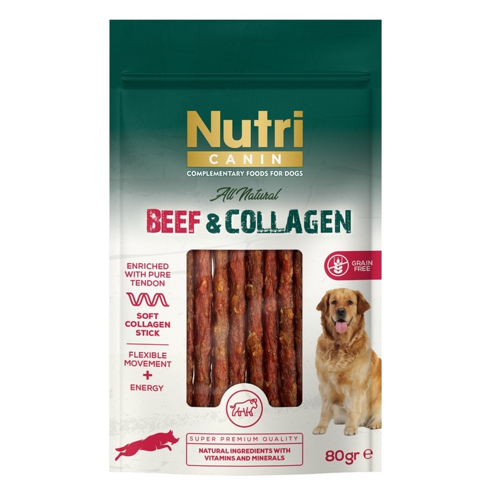 Sığır Etli Ve Kolajenli Tahılsız Köpek Et Ödülü 80 Gr