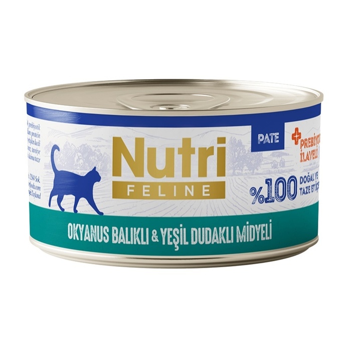 Okyanus Balıklı Ve Yeşil Dudaklı Midyeli Tahılsız Konserve Yetişkin Kedi Maması 70 Gr