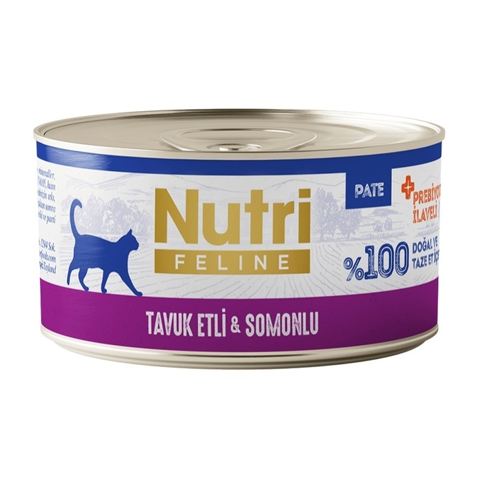 Tavuk Etli Ve Somonlu Tahılsız Konserve Yetişkin Kedi Maması 70 Gr