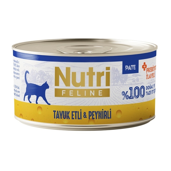 Tavuk Etli Ve Peynirli Tahılsız Konserve Yetişkin Kedi Maması 70 Gr