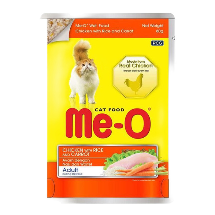 Tavuklu Pirinçli Ve Havuçlu Yetişkin Yaş Kedi Maması 80 Gr