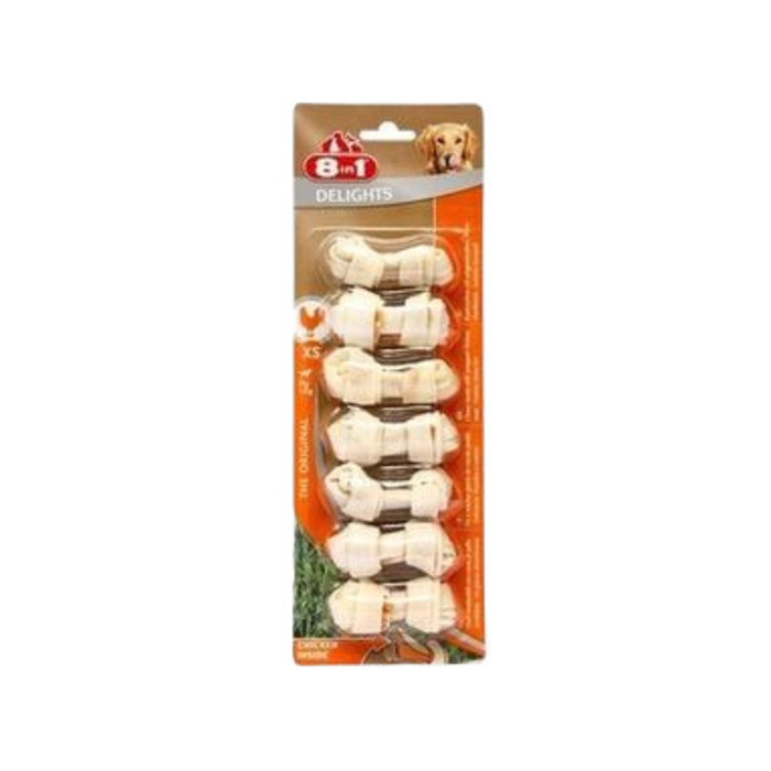 Delights Bones Düğümlü Tavuklu Köpek Kemiği 84 Gr 7 Adet