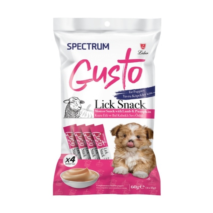 Gusto Kuzu Etli Ve Bal Kabaklı Yavru Köpek Sıvı Ödülü 4x15 Gr