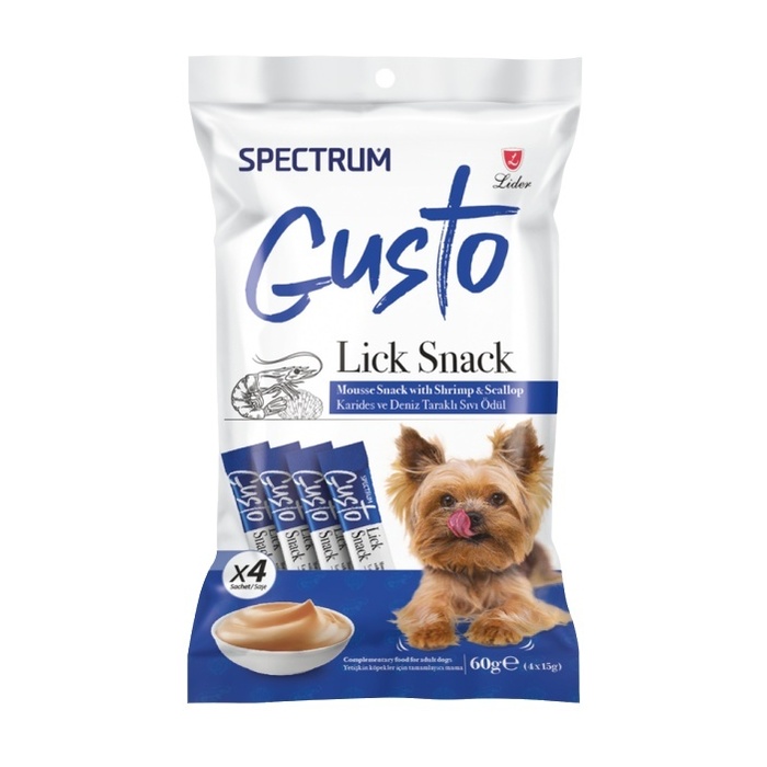 Gusto Karidesli Ve Deniz Taraklı Köpek Sıvı Ödülü 4x15 Gr