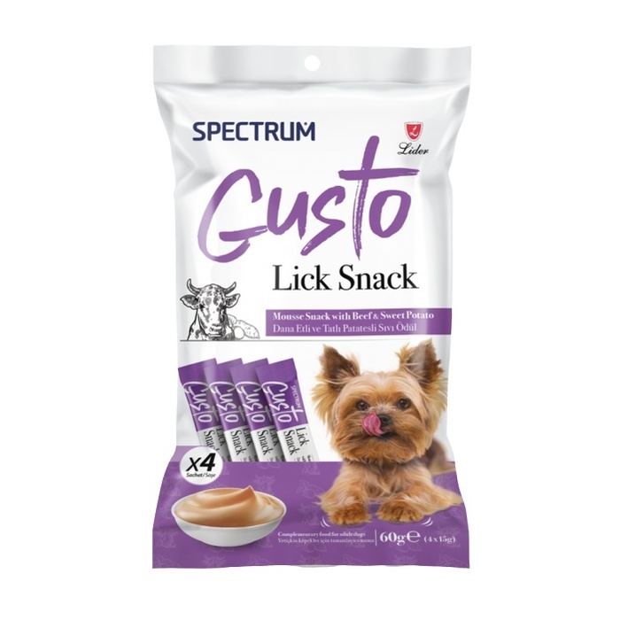Gusto Dana Etli Ve Tatlı Patatesli Köpek Sıvı Ödülü 4x15 Gr