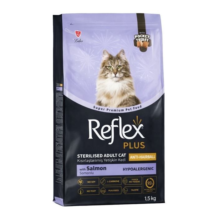 Pocket Treats Anti Hairball Kısırlaştırılmış Somonlu Yetişkin Kedi Maması 1,5 Kg