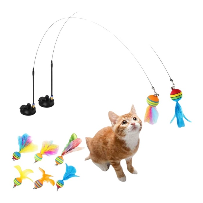 Vantuzlu Kedi Oltası Toplu Tüylü