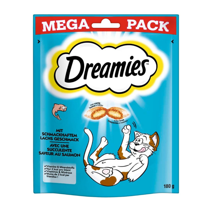 Mega Pack İç Dolgulu Somonlu Kedi Ödül Bisküvisi 180 Gr