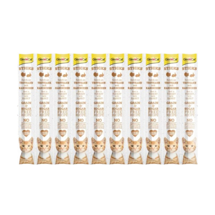 Hindi Ve Tavşanlı Kedi Sticks 10'lu 50 Gr