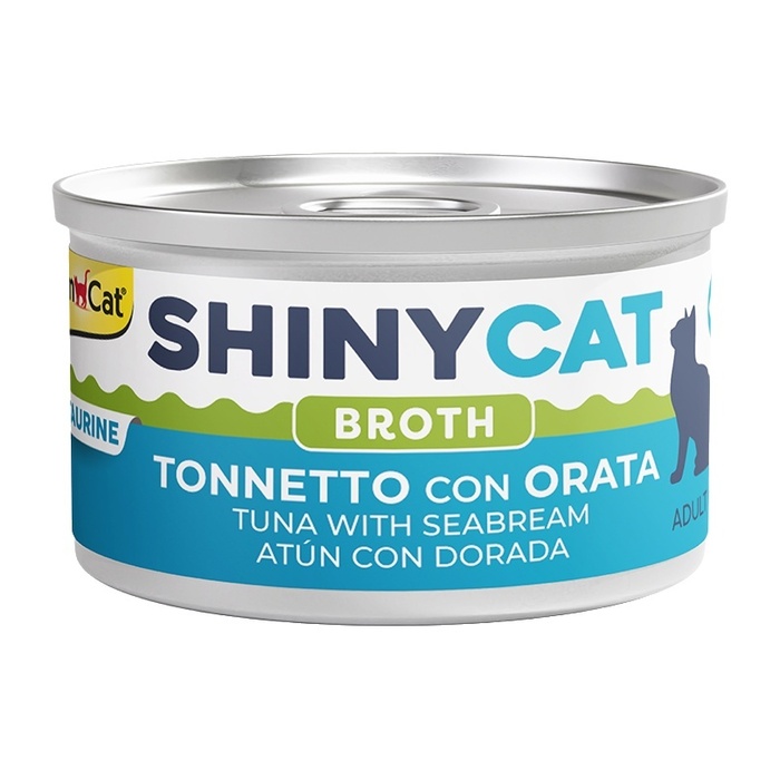 Shinycat Broth Sos İçinde Çipuralı & Ton Balıklı Konserve Kedi Maması 70 Gr