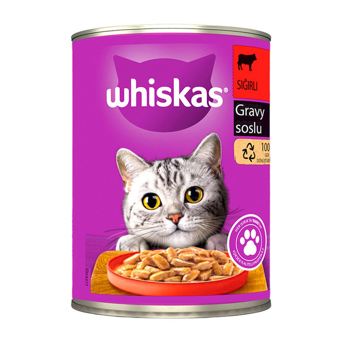 Gravy Soslu Sığırlı Yetişkin Kedi Konservesi 400 Gr