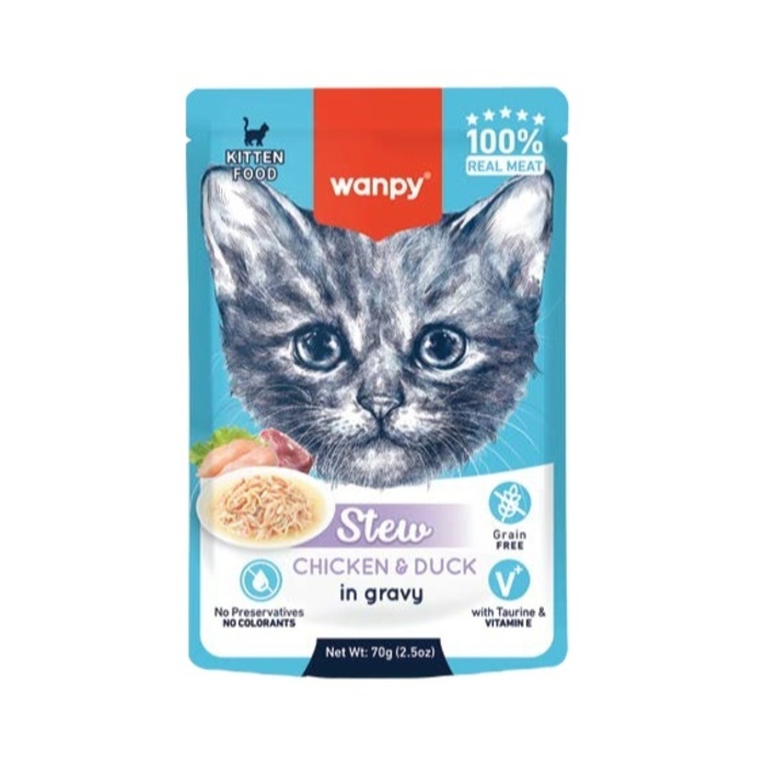 Tavuk Ve Ördekli Yavru Kedi Yaş Mama 70 Gr