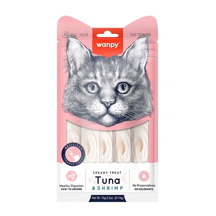 Kedi Ödül Maması Krema Ton Balığı & Karides 5x14 Gr