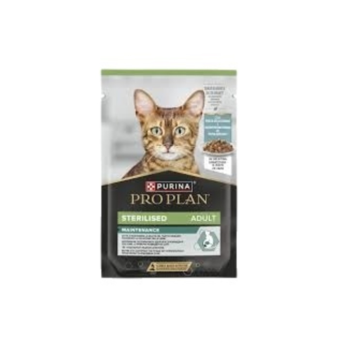 Kısırlaştırılmış Yetişkin Kediler İçin Yaş Kedi Maması Jöle İçerisinde Okyanus Balıklı 85 Gr